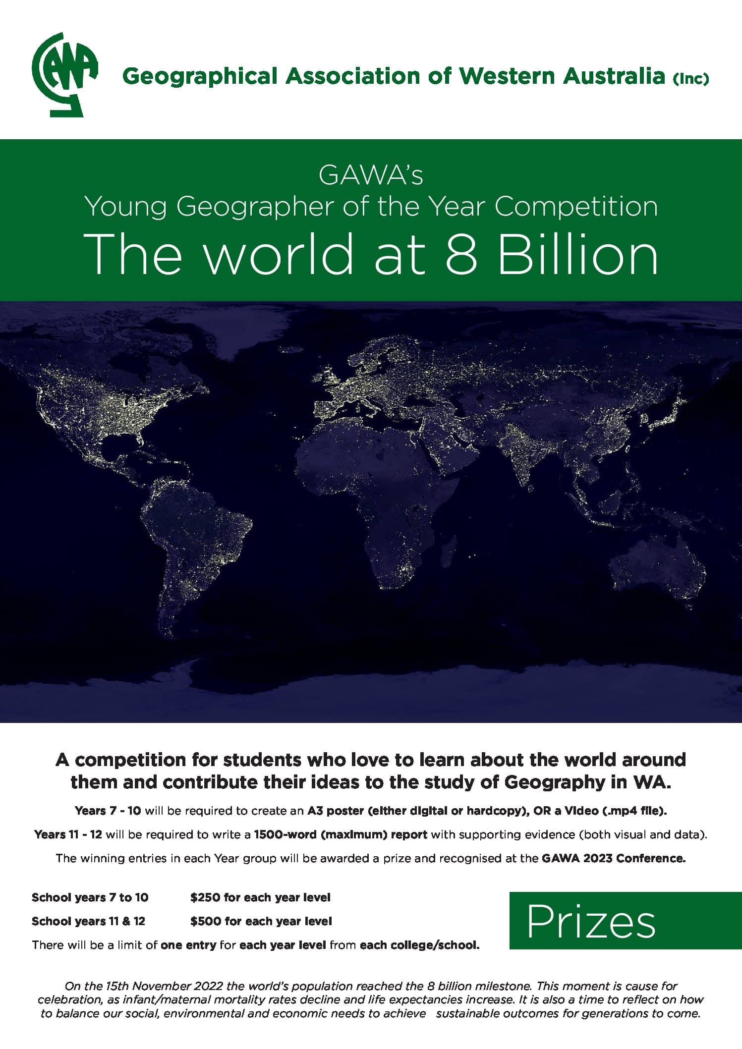 GAWA Geography Competition The Geographical Association of Western